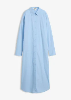Online Vestido camisero de algodón puro Mujer Esenciales|Vestidos