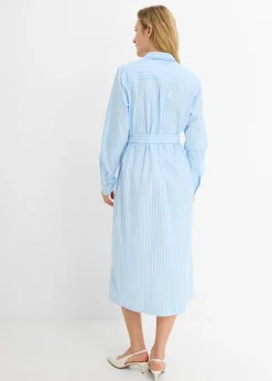 Vestido camisero de algodón puro Mujer Vestidos|Novedades
