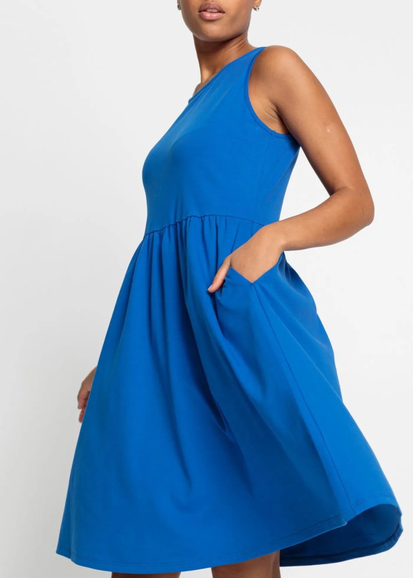 Sale Vestido camisero de algodón puro con bolsillos Mujer Vestidos