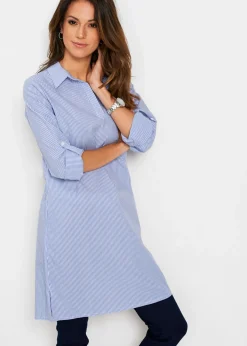 Clearance Vestido camisero de algodón puro Mujer Vestidos