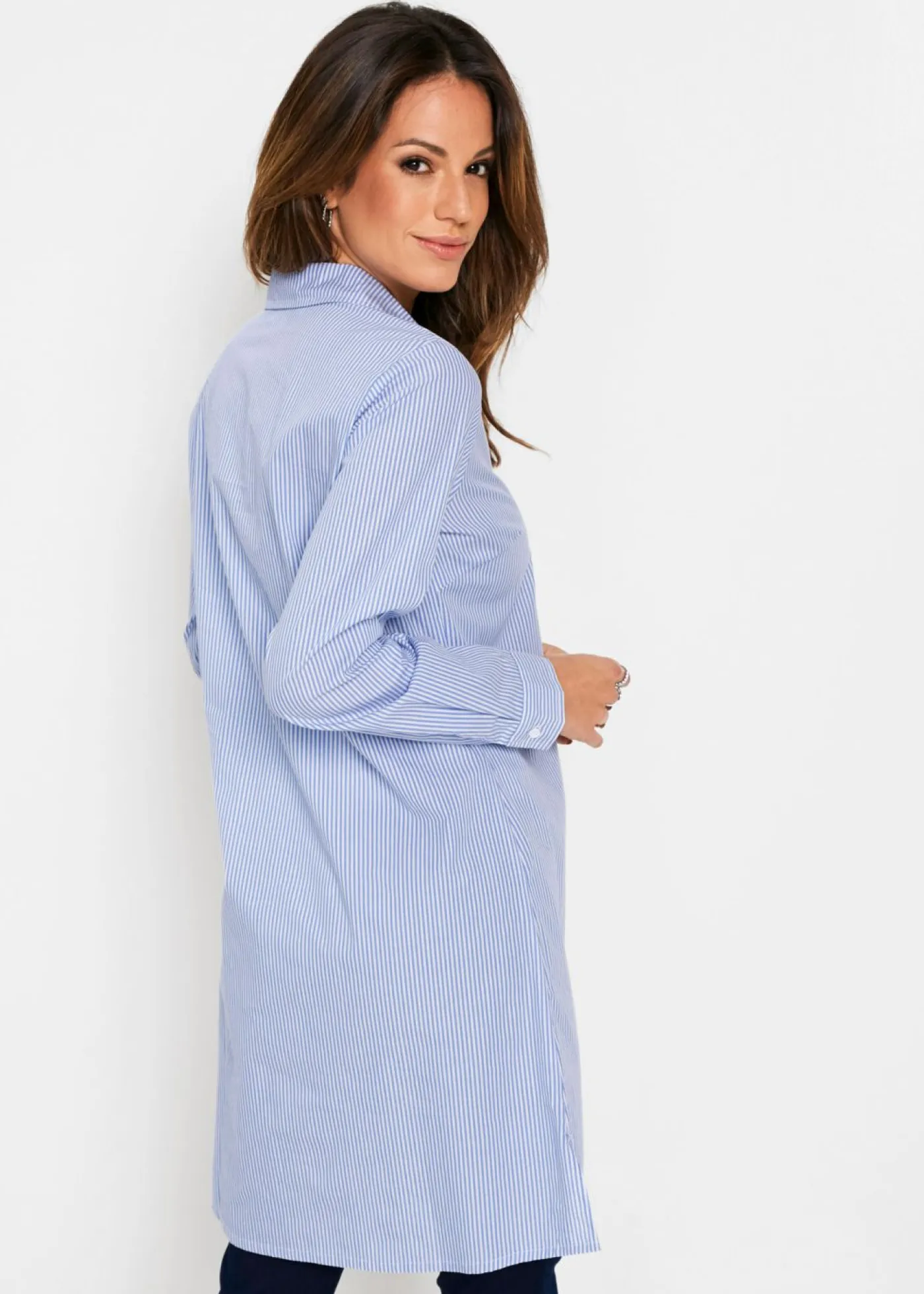 Clearance Vestido camisero de algodón puro Mujer Vestidos