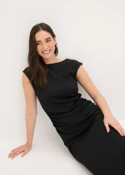 Best Vestido camisero de crepé estructurado Mujer Vestidos|Novedades
