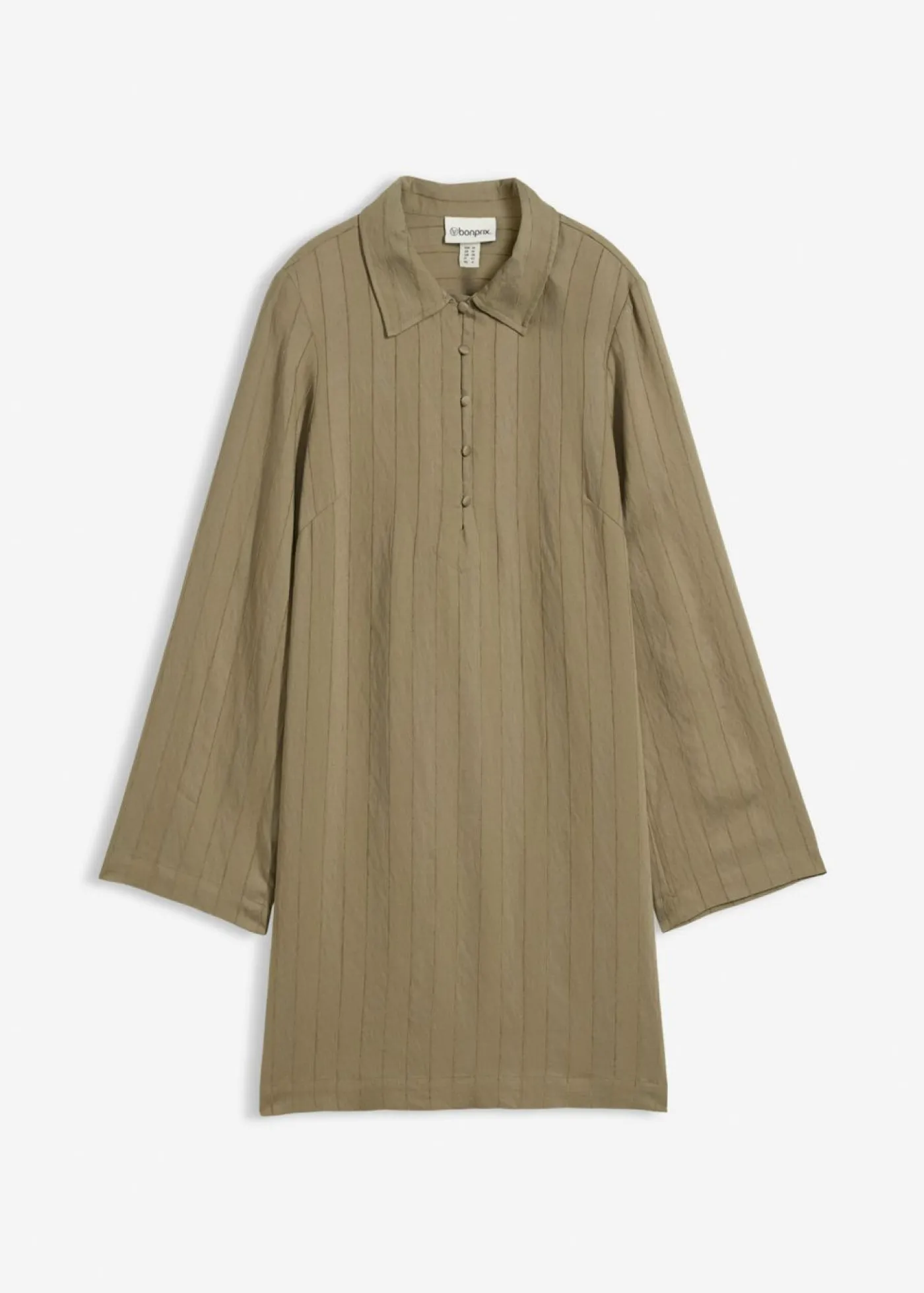 Online Vestido camisero de mezcla de viscosa Mujer Esenciales|Vestidos
