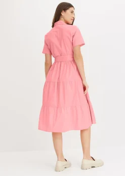 Hot Vestido camisero de mezcla de algodón elástico Mujer Vestidos