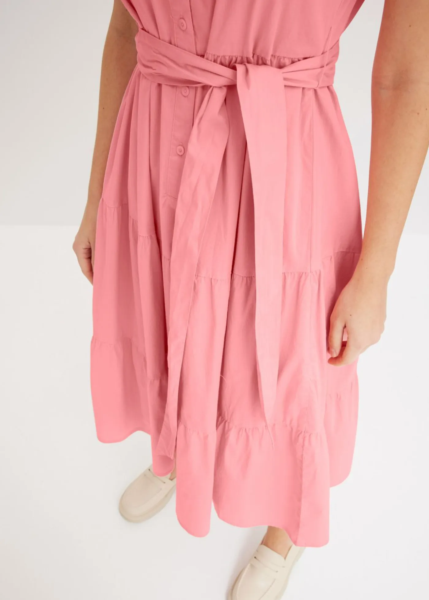 Hot Vestido camisero de mezcla de algodón elástico Mujer Vestidos