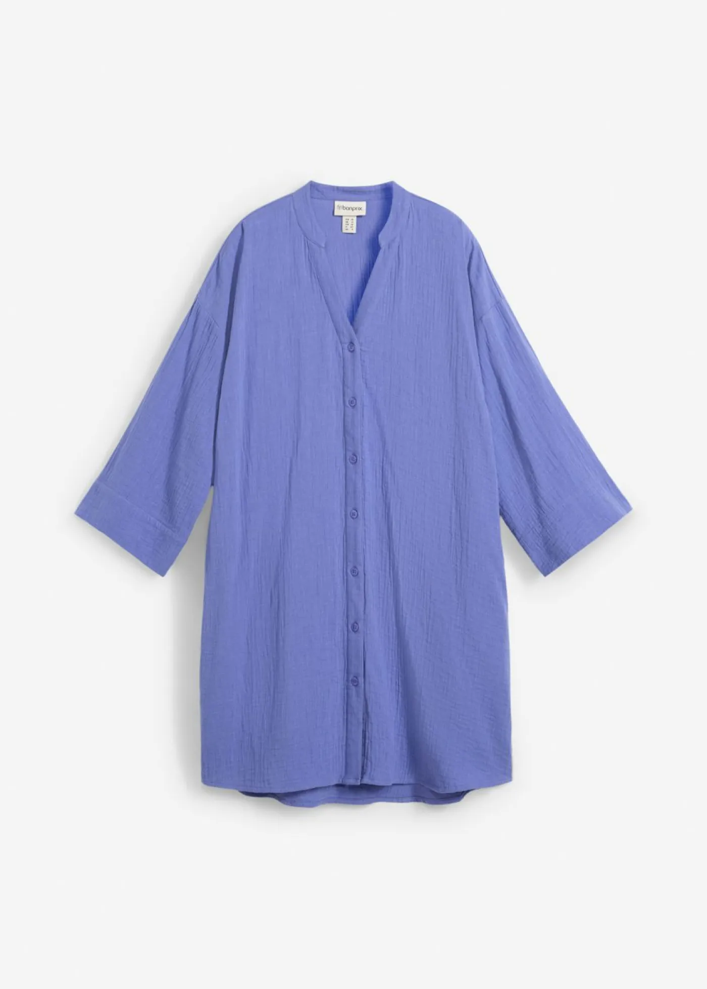 Vestido camisero de muselina Mujer Vestidos
