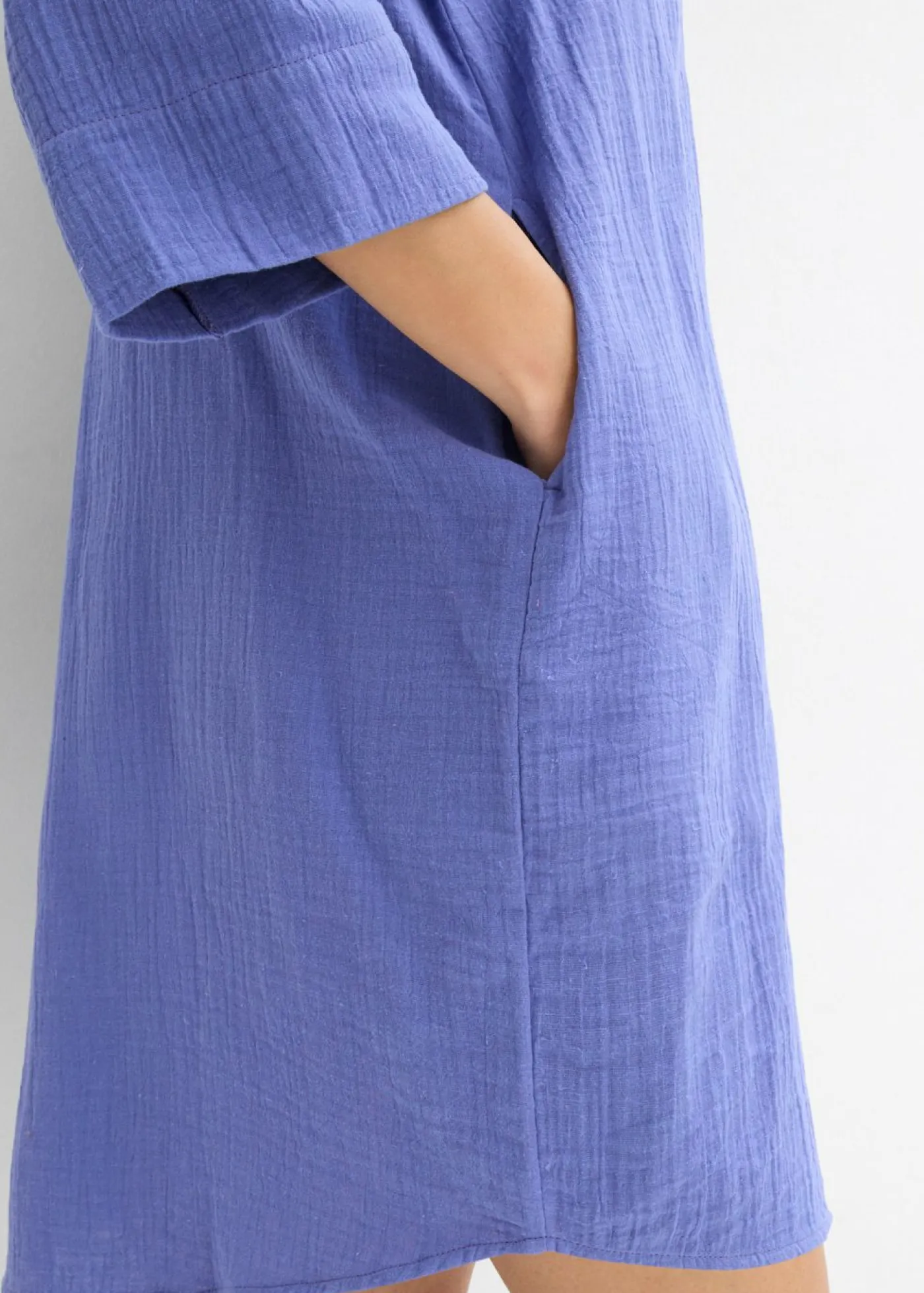 Vestido camisero de muselina Mujer Vestidos