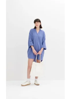 Vestido camisero de muselina Mujer Vestidos