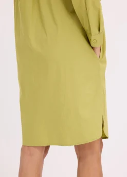 Discount Vestido camisero de popelín de algodón Mujer Vestidos|Novedades