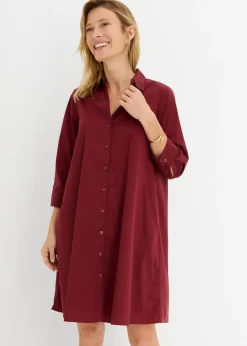 Discount Vestido camisero de popelín Mujer Vestidos|Novedades