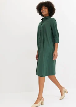 Sale Vestido camisero de popelín Mujer Vestidos|Novedades