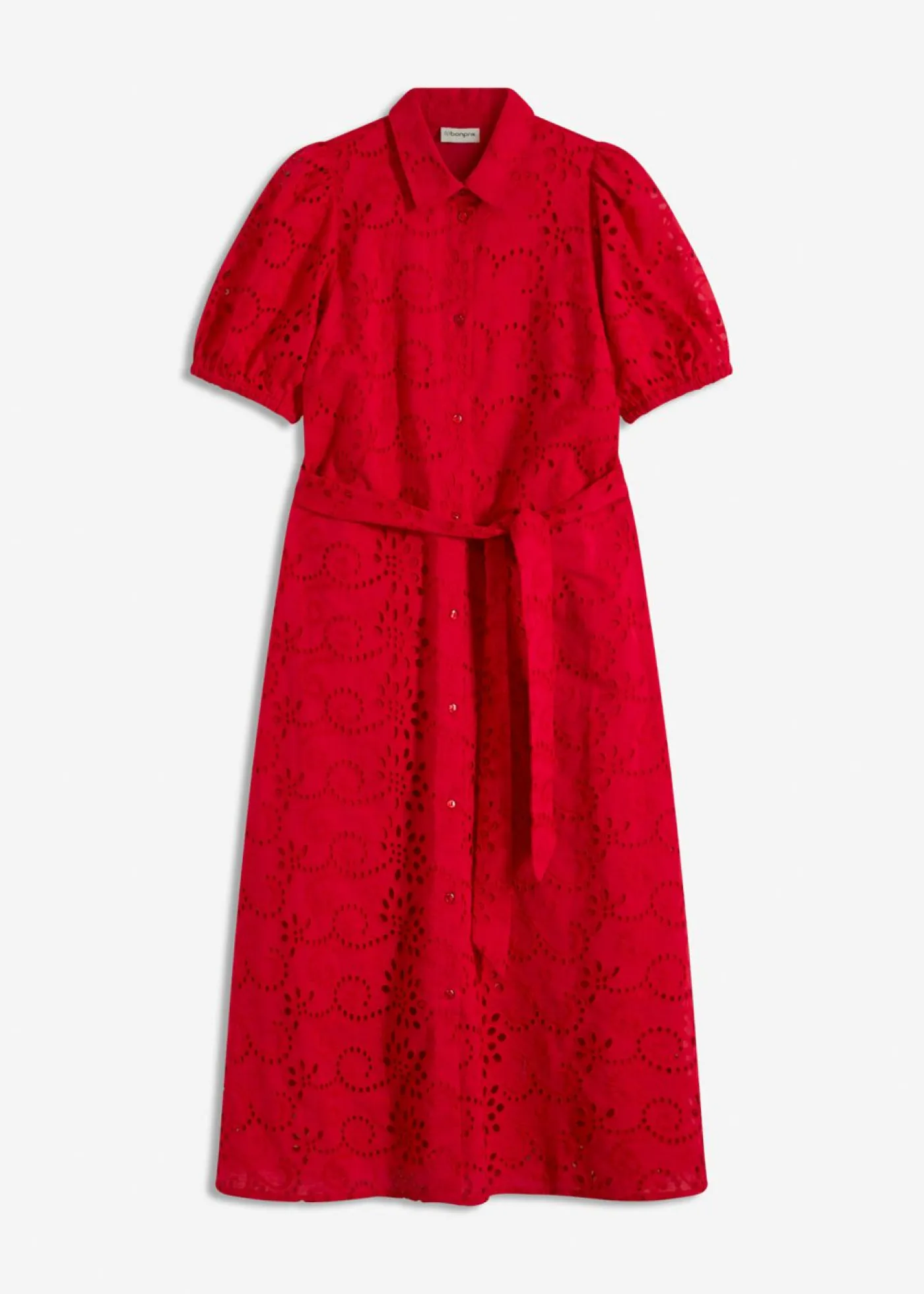 Sale Vestido camisero de punto calado de algodón puro Mujer Vestidos|Novedades