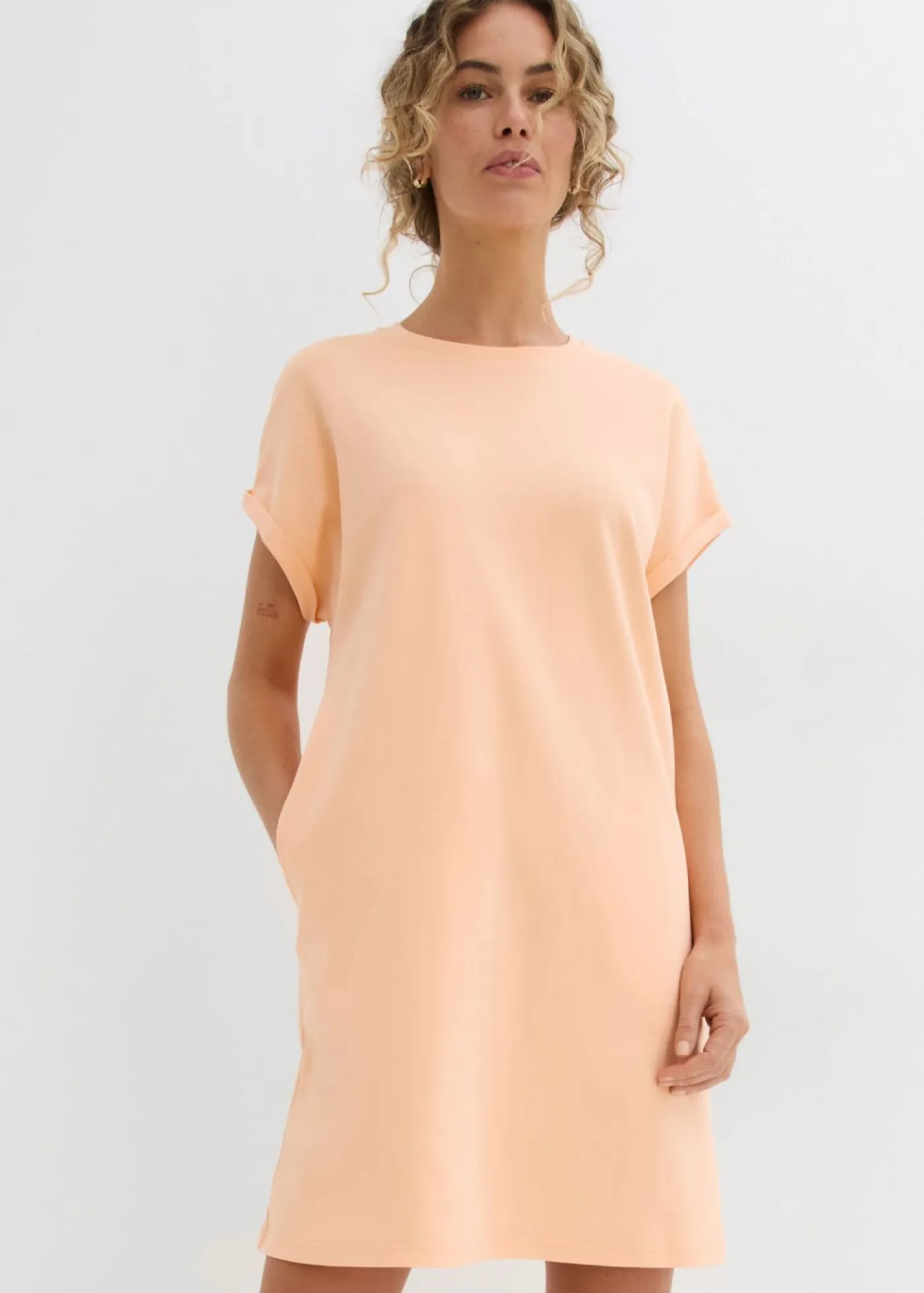 Discount Vestido camisero de tejido interlock resistente Mujer Básicos