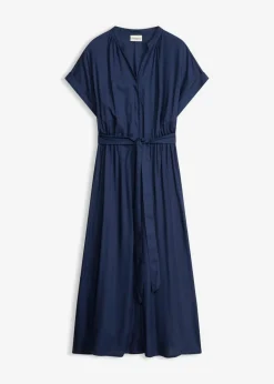 Discount Vestido camisero de viscosa fluida Mujer Vestidos|Novedades