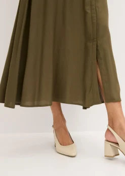 Discount Vestido camisero de viscosa fluida Mujer Vestidos|Novedades