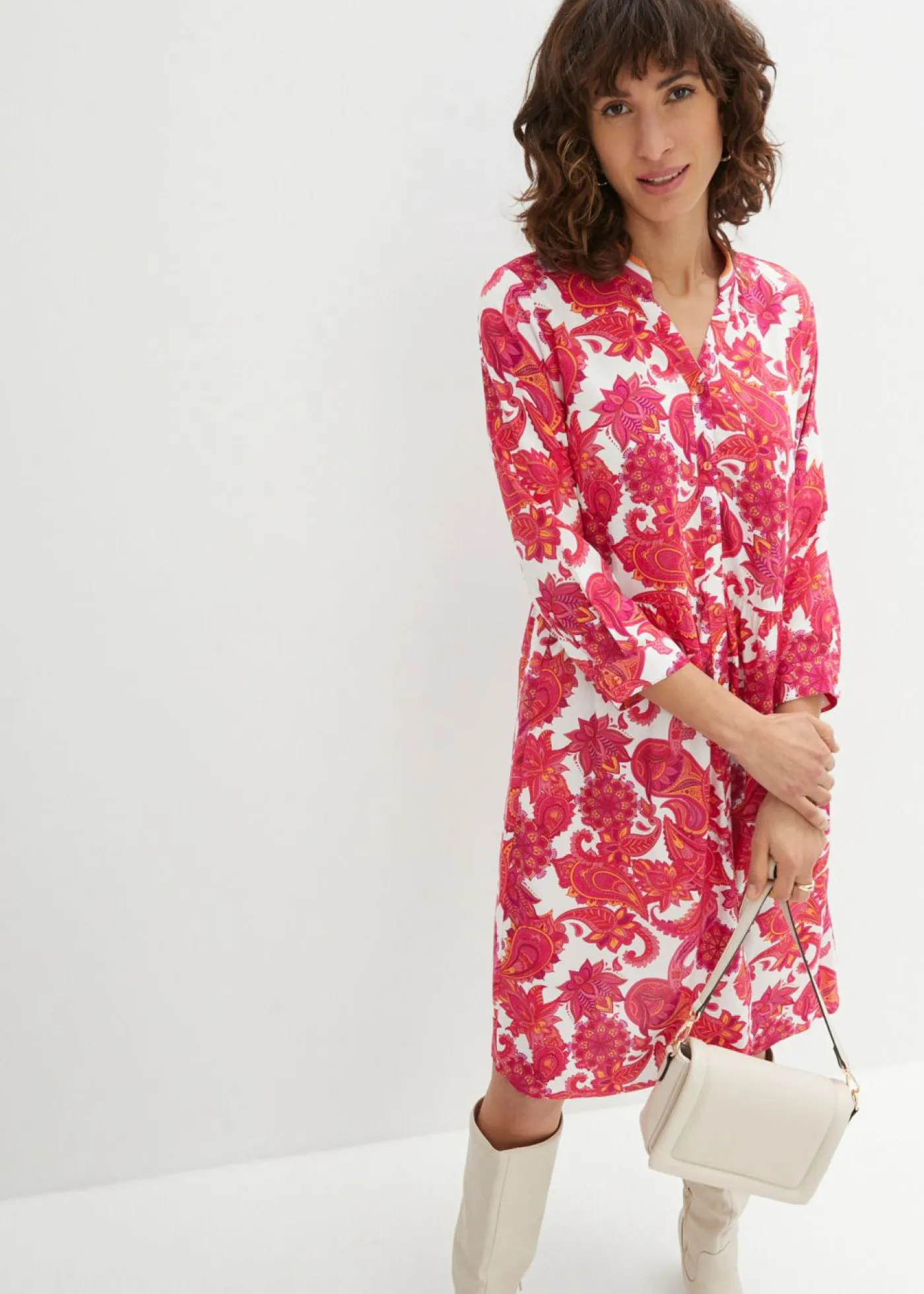 Hot Vestido camisero de viscosa fluida Mujer Vestidos