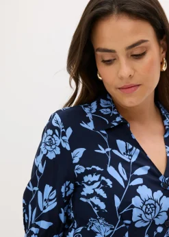New Vestido camisero de viscosa fluida Mujer Vestidos|Tallas Pequeñas