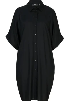 Vestido camisero de viscosa fina Mujer Esenciales|Vestidos