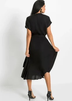 Sale Vestido camisero de viscosa fluida Mujer Vestidos|Novedades