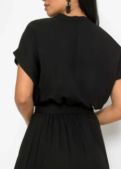 Sale Vestido camisero de viscosa fluida Mujer Vestidos|Novedades