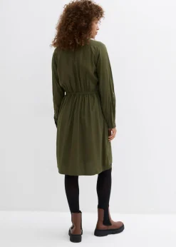 Online Vestido camisero de viscosa suave Mujer Vestidos
