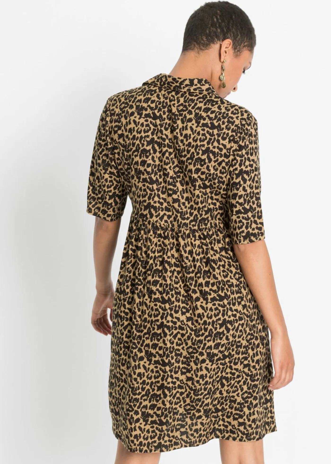 Best Vestido camisero de viscosa fluida Mujer Vestidos