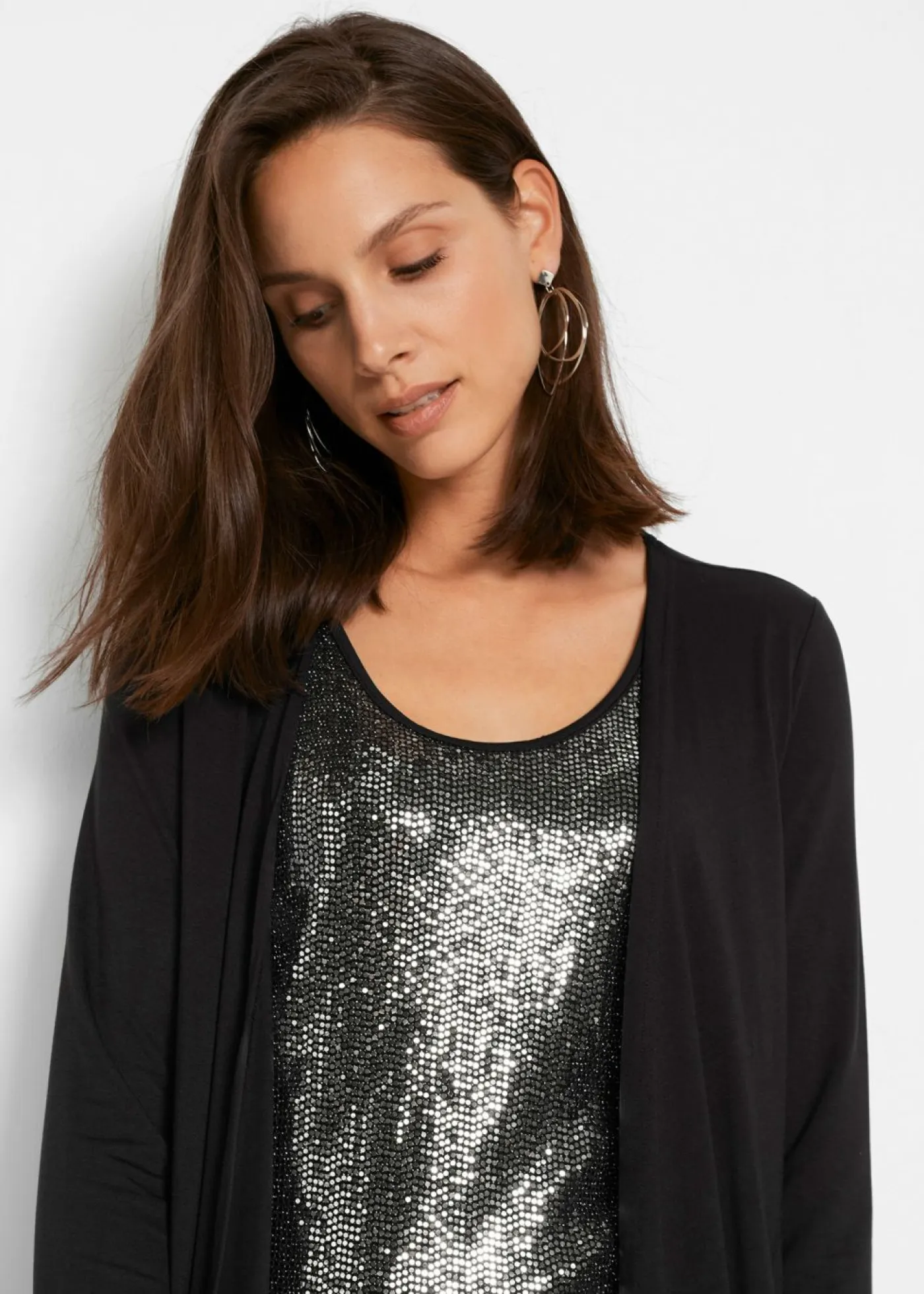 Online Vestido camisero de viscosa sostenible con aspecto doble Mujer Vestidos