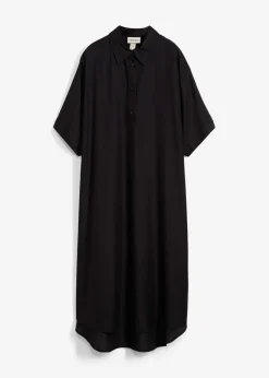 Sale Vestido camisero de viscosa fina Mujer Esenciales|Vestidos