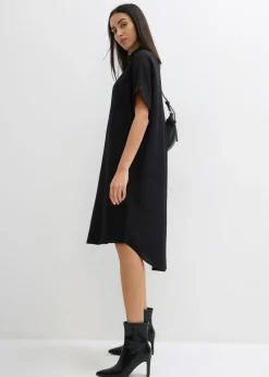 Sale Vestido camisero de viscosa fina Mujer Esenciales|Vestidos