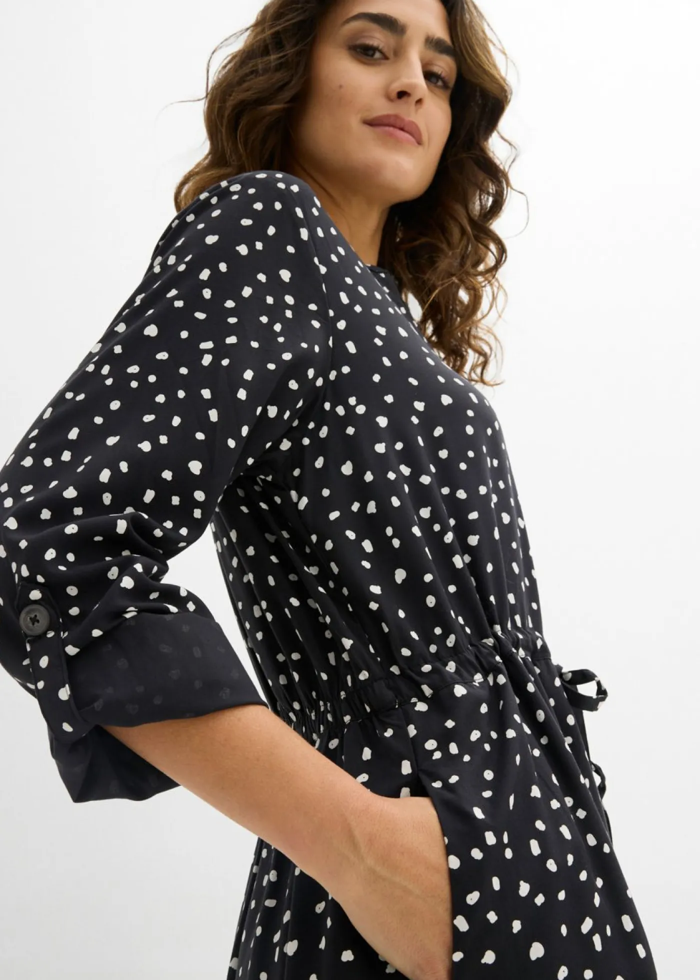 Clearance Vestido camisero de viscosa suave Mujer Vestidos
