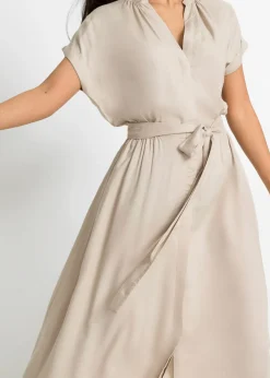 New Vestido camisero de viscosa fluida Mujer Vestidos|Novedades