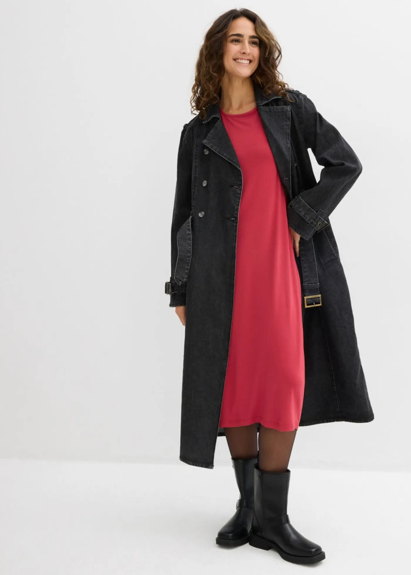 Discount Vestido camisero de viscosa fina Mujer Básicos|Vestidos
