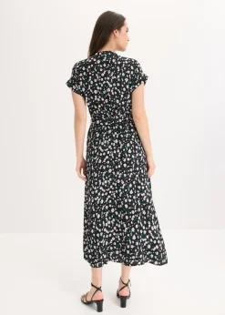 Hot Vestido camisero de viscosa fluida Mujer Vestidos|Novedades