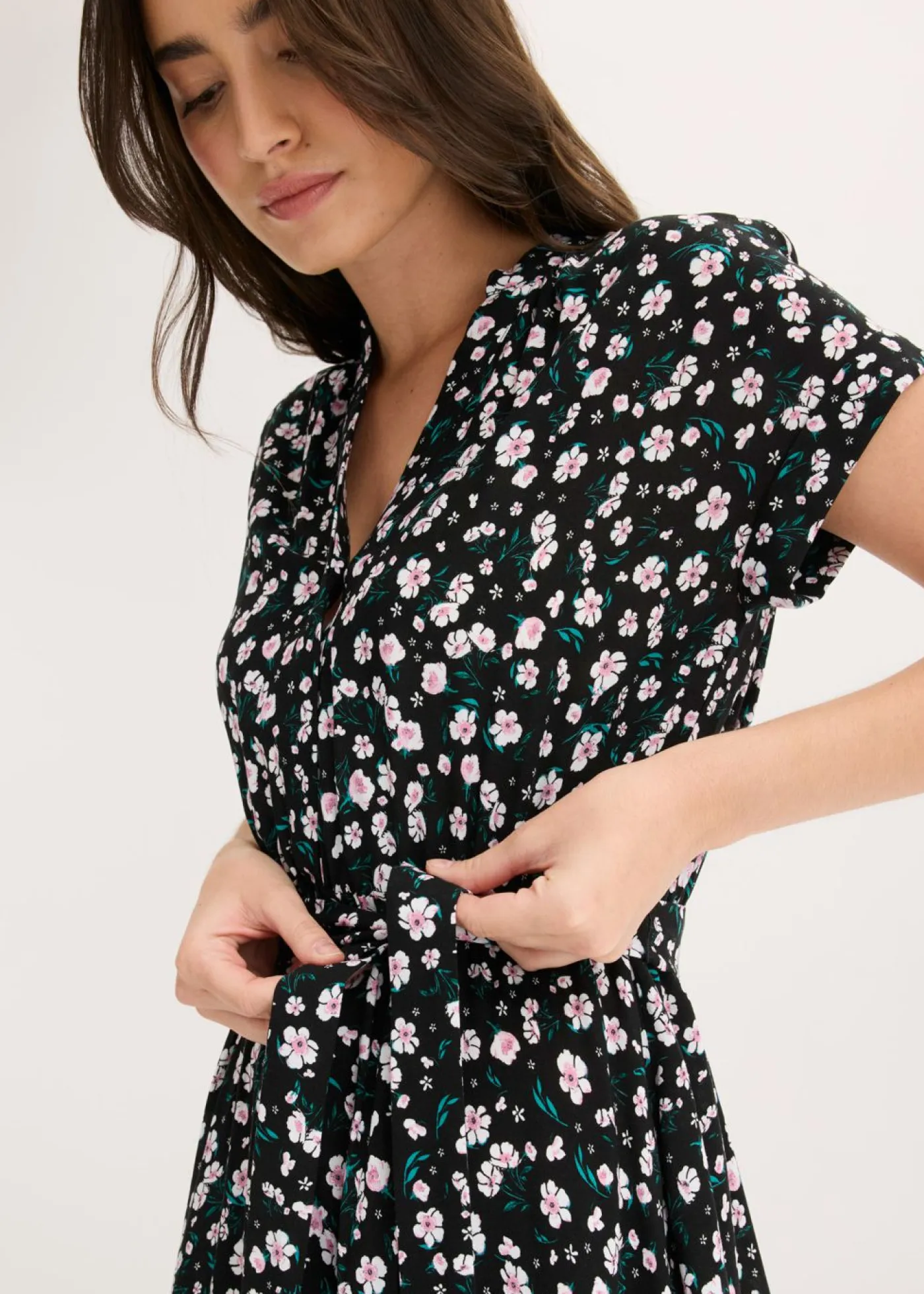 Hot Vestido camisero de viscosa fluida Mujer Vestidos|Novedades
