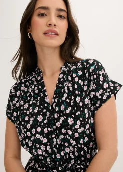 Hot Vestido camisero de viscosa fluida Mujer Vestidos|Novedades