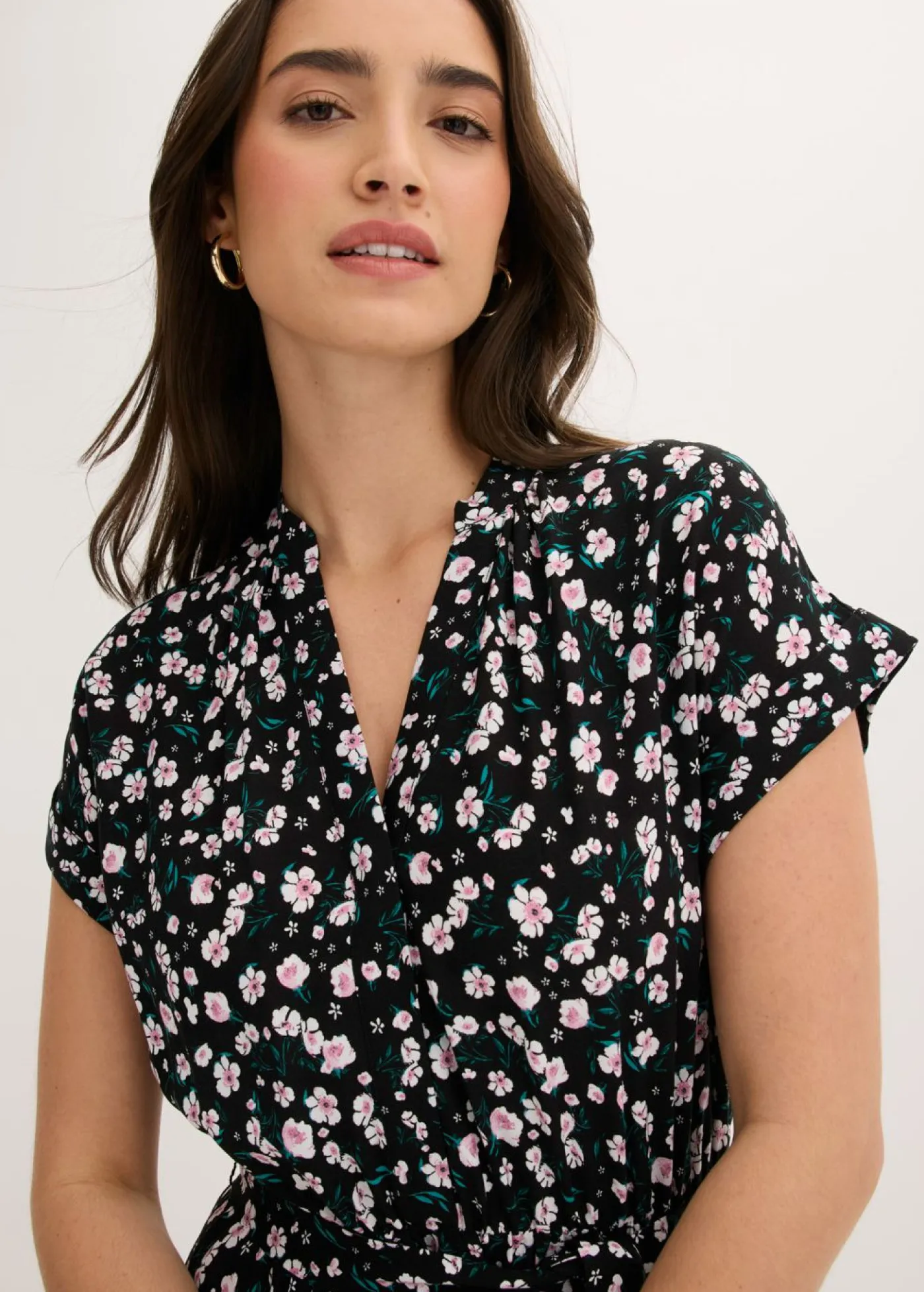 Hot Vestido camisero de viscosa fluida Mujer Vestidos|Novedades