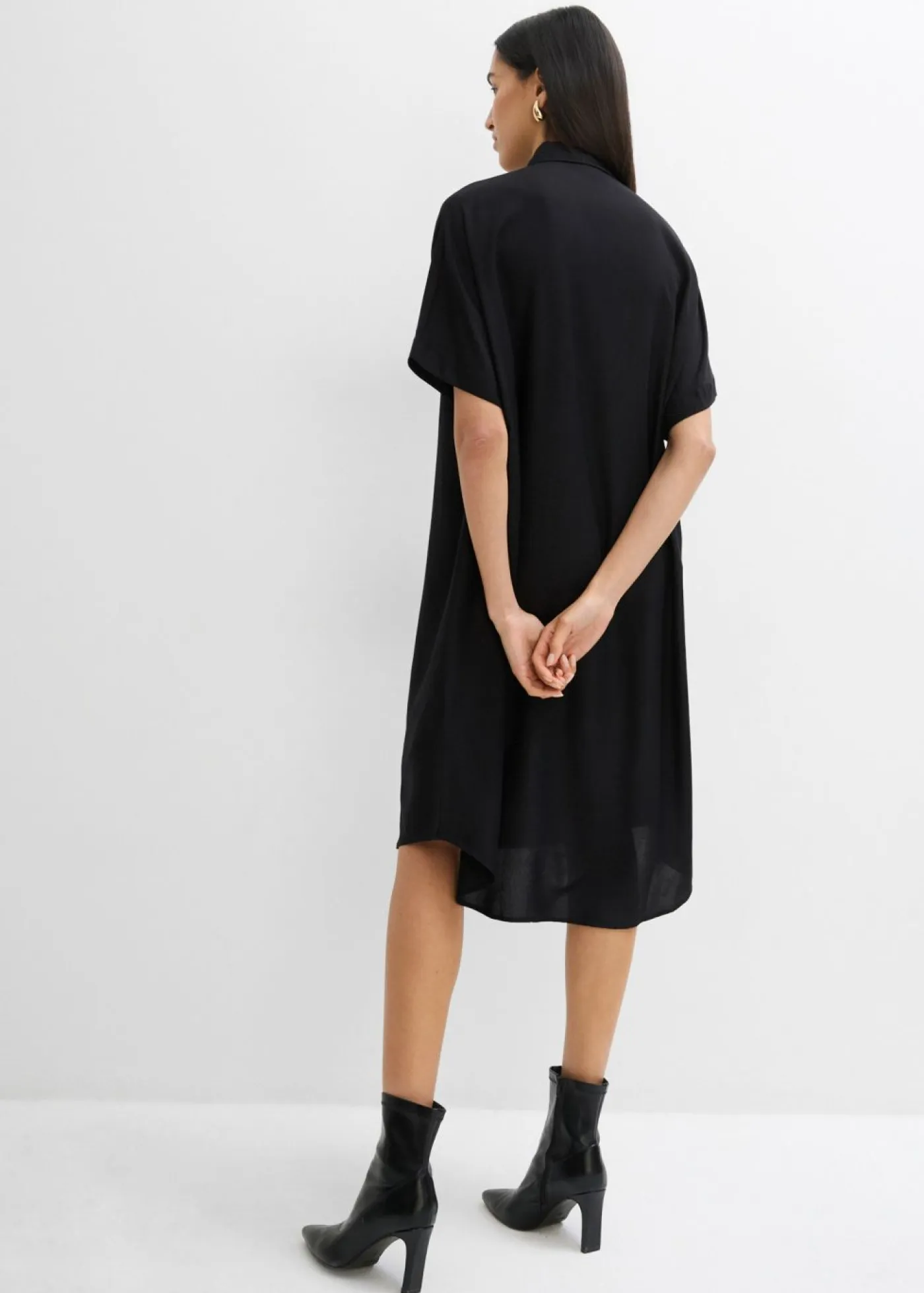 Clearance Vestido camisero de viscosa fina Mujer Esenciales|Vestidos