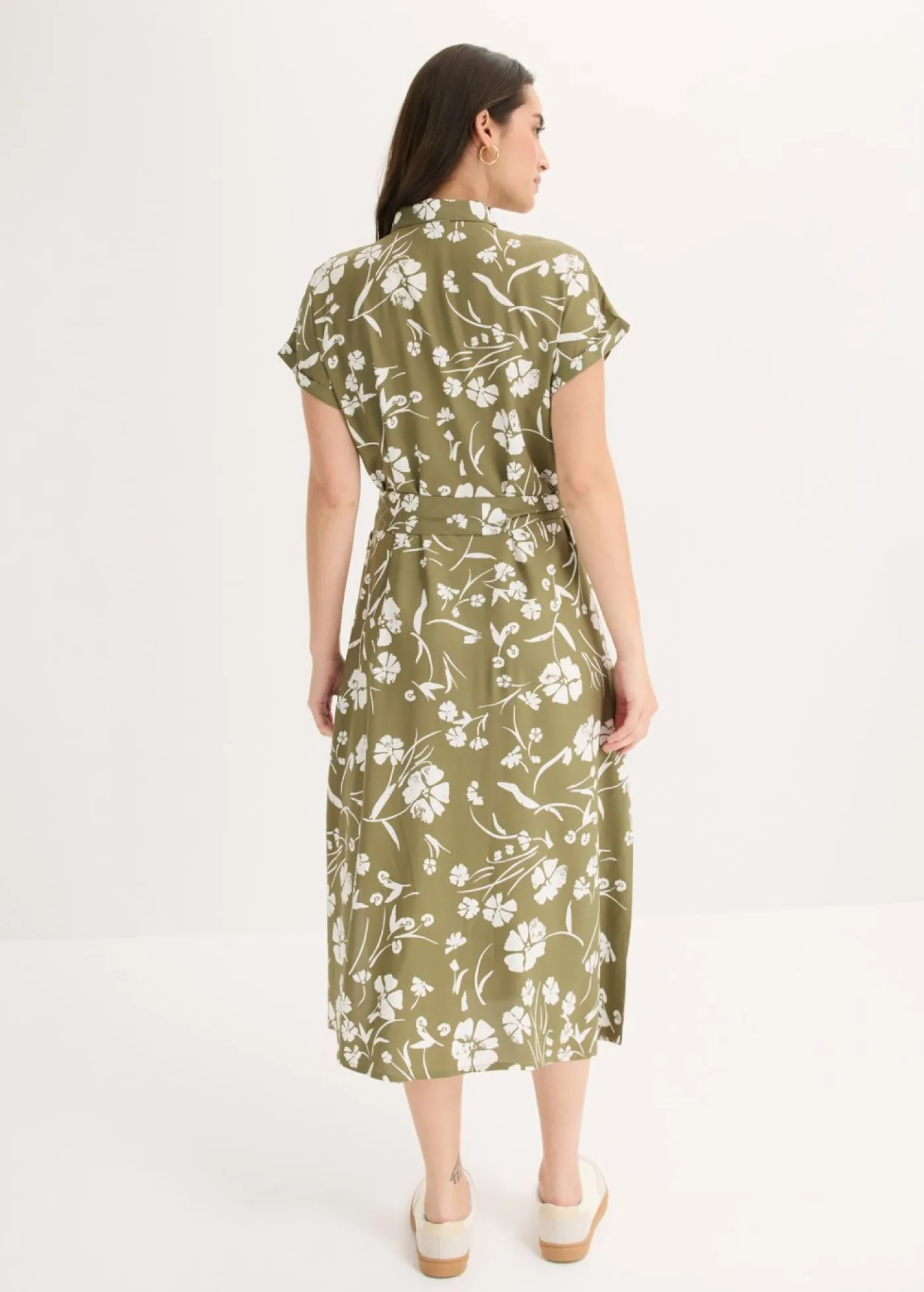 Sale Vestido camisero de viscosa pura Mujer Vestidos|Novedades