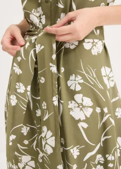 Sale Vestido camisero de viscosa pura Mujer Vestidos|Novedades
