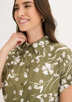 Sale Vestido camisero de viscosa pura Mujer Vestidos|Novedades