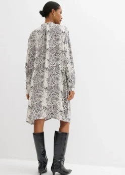 Online Vestido camisero holgado de viscosa fina Mujer Esenciales|Vestidos