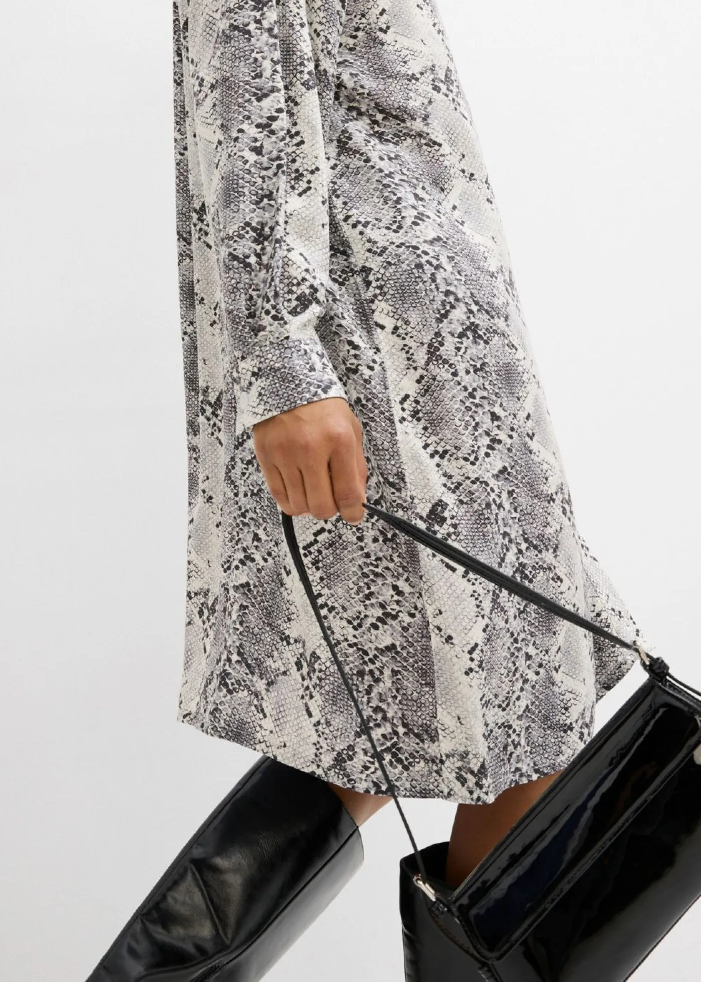 Online Vestido camisero holgado de viscosa fina Mujer Esenciales|Vestidos