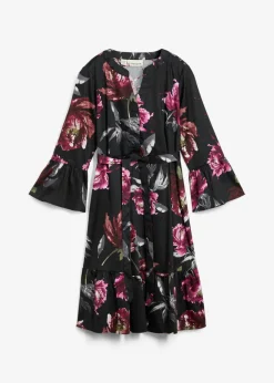 Outlet Vestido camisero premamá/de lactancia de satén de algodón orgánico puro Mujer Premamá