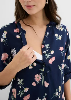 Best Vestido camisero premamá/de lactancia 2 en 1 de viscosa Mujer Premamá