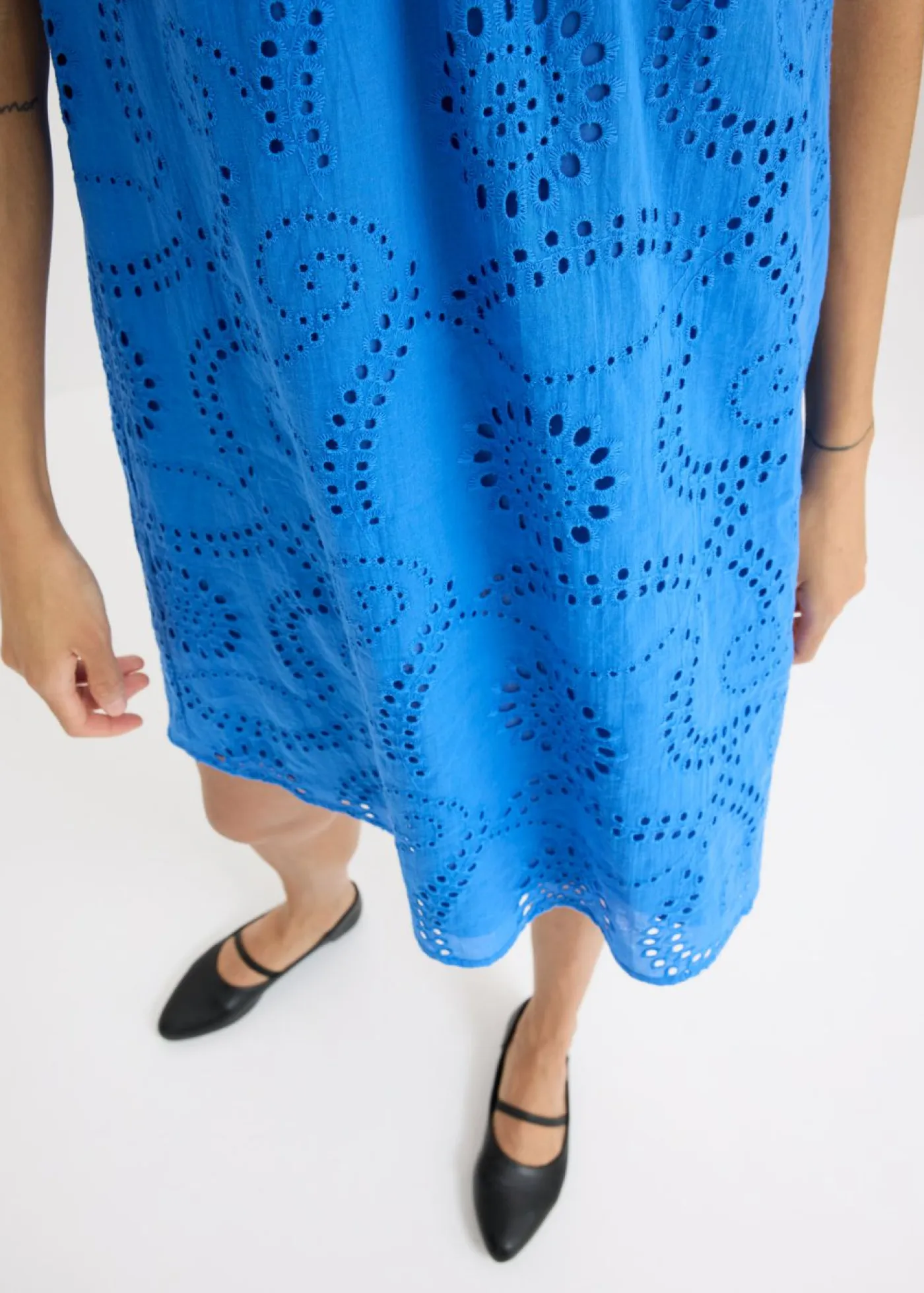 Best Vestido con bordado calado Mujer Vestidos