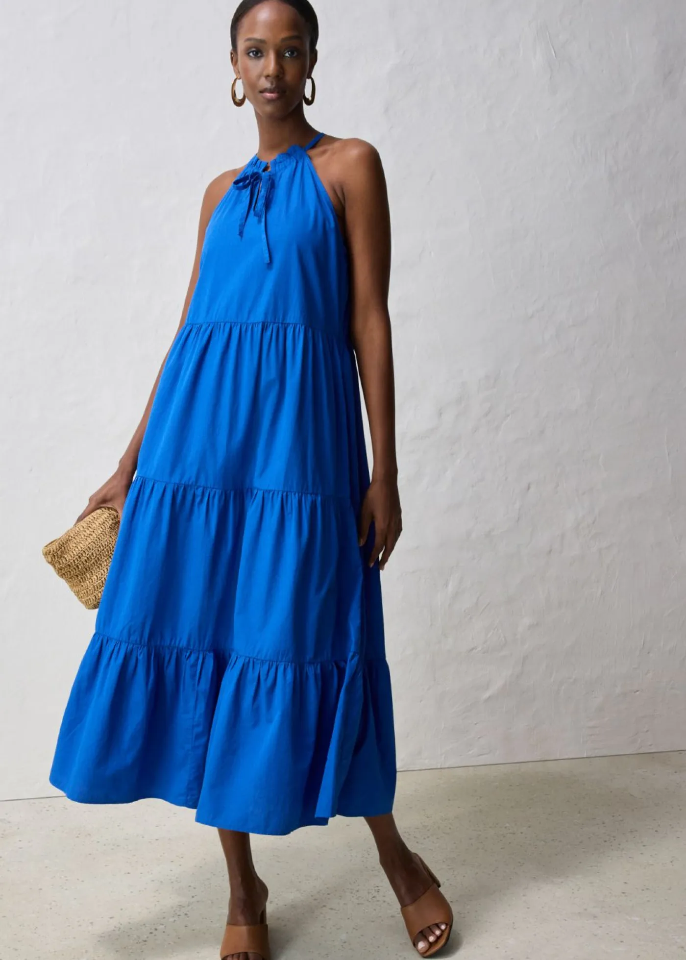 Outlet Vestido con contenido de seda Mujer Premium|Vestidos