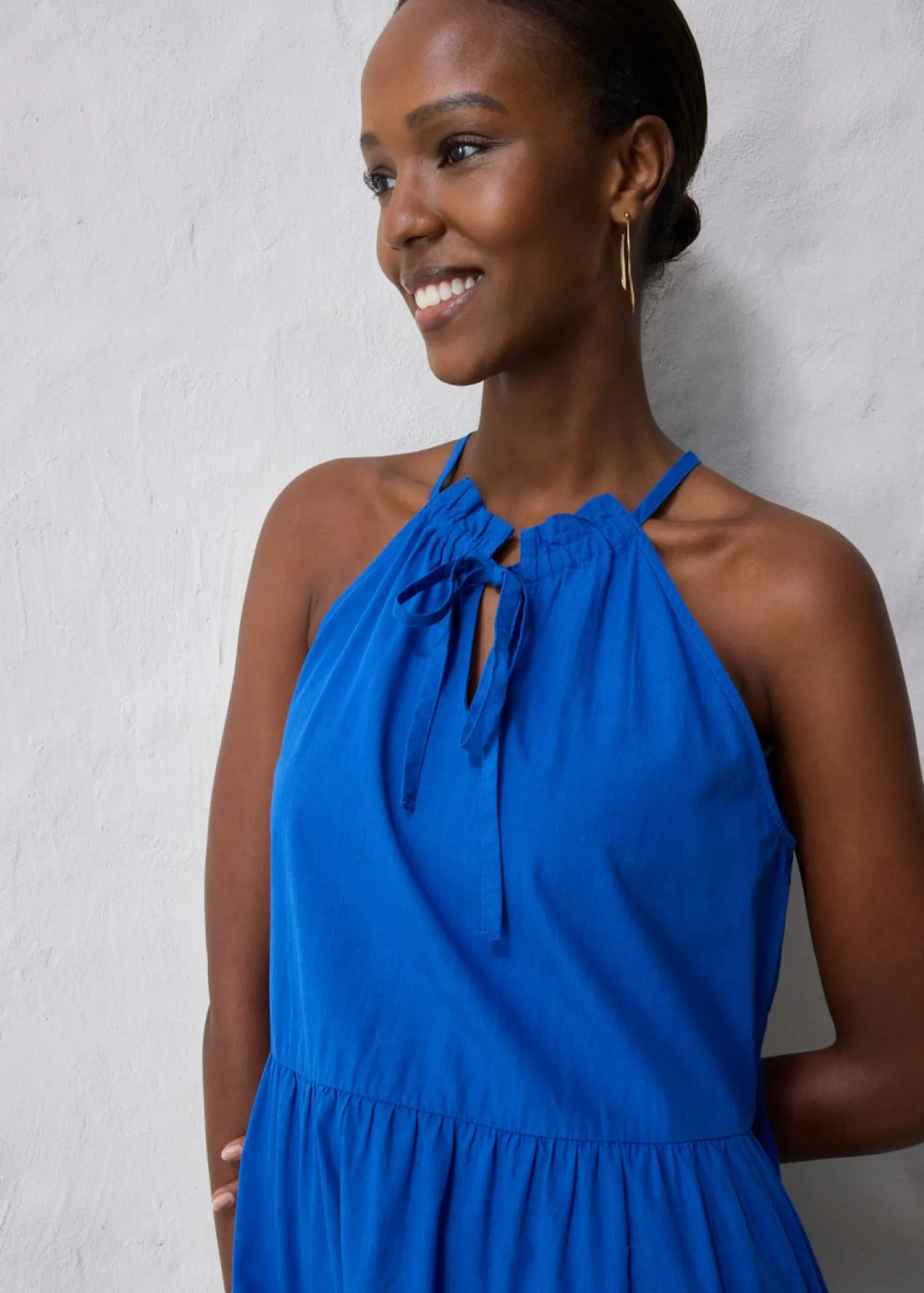 Outlet Vestido con contenido de seda Mujer Premium|Vestidos
