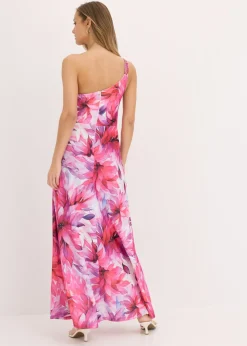 Discount Vestido con hombro al descubierto en crepé texturizado Mujer Ropa Elegante