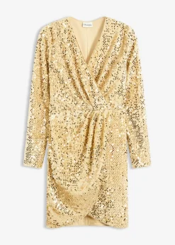 Best Vestido con lentejuelas de terciopelo suave Mujer Vestidos|Tallas Pequeñas