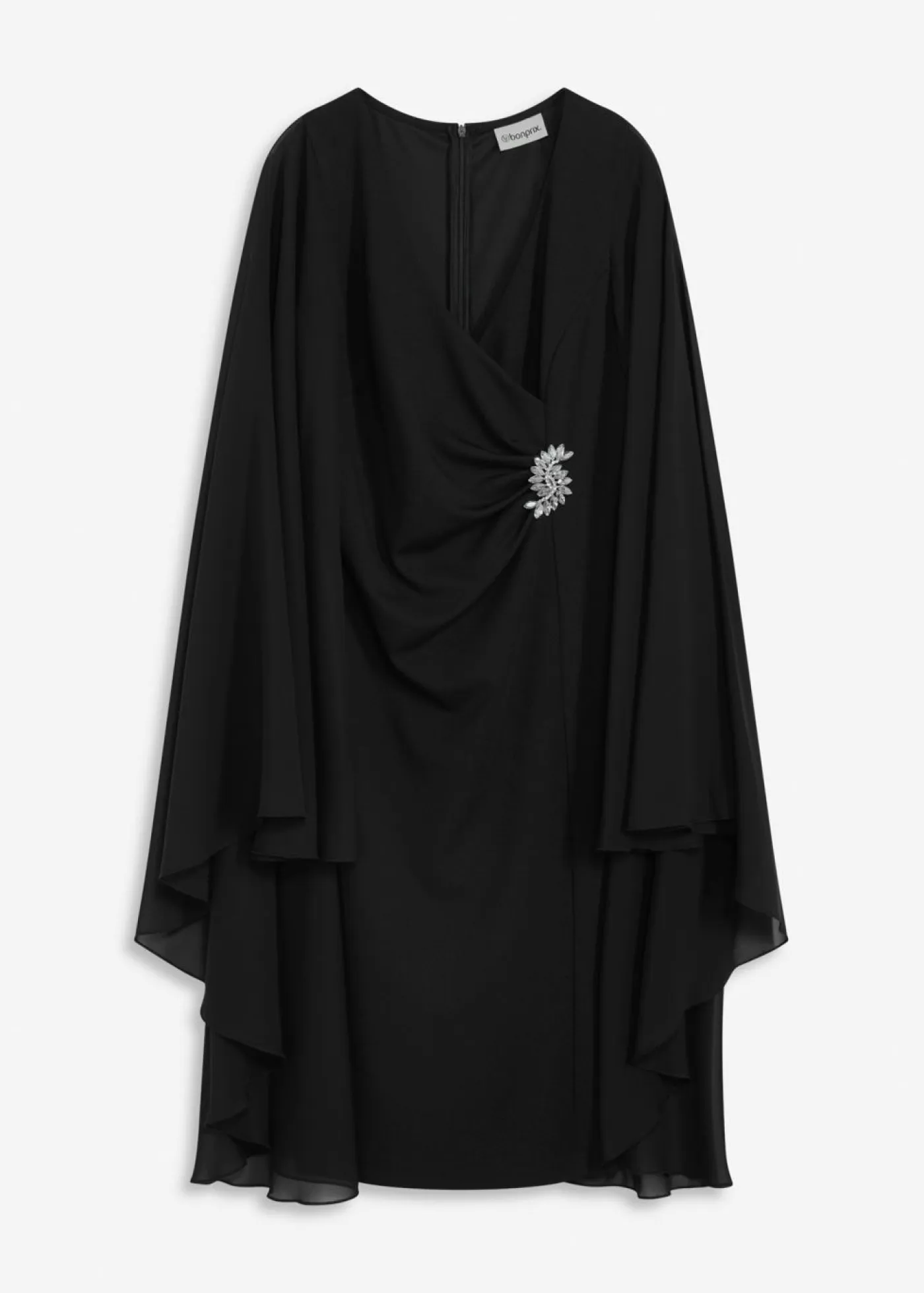 Sale Vestido corto con capa de gasa fina Mujer Vestidos|Ropa Elegante